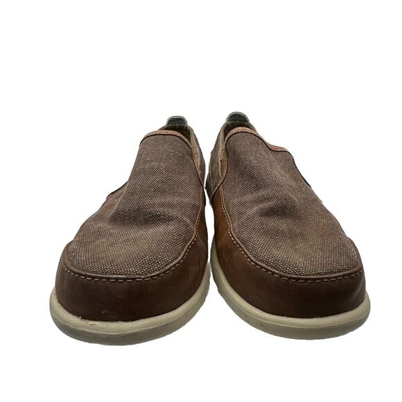 Crocs Triple Comfort Mens Size 7 Slip On Loafers Brown - Picture 5 of 8